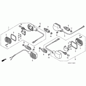 Схема узла: Поворотники для Honda CB750 Seven Fifty