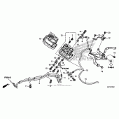 Схема узла: Front valve unit (cbr600ra) для Honda CBR600