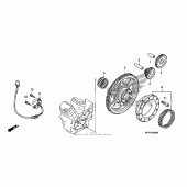 Схема узла: Привод стартера для Honda VT750 Shadow Spirit