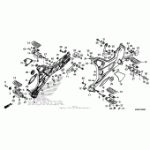 Схема узла: Подножки для Honda CTX1300