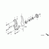 Схема вузла: Водяний насос для Honda CRF150 CRF150RB