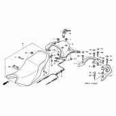 Схема вузла: Сидіння для Honda NT650 Deauville