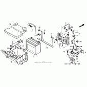 Схема вузла: Акумулятор для Honda GL1500 Valkyrie