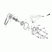 Схема вузла: Водяний насос для Honda VTR1000 Firestorm