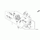 Схема вузла: Parking brake caliper для Honda NSA700 DN-01