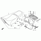 Схема вузла: Сидіння для Honda XL1000V Varadero