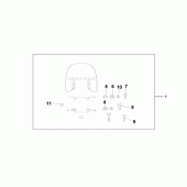 Схема вузла: Custom windshield для Honda VT750 Shadow Aero