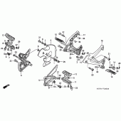 Схема вузла: Підніжки для Honda VFR800 Interceptor