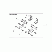 Схема узла: Backrest stay для Honda VF750 Magna