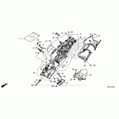 Схема вузла: Заднє крило для Honda CBR1000 CBR1000RR (ABS) Fireblade