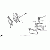 Схема узла: Se cornering lamp для Honda GL1500 Gold Wing Aspencade