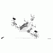 Схема вузла: Підніжки для Honda CMX300 Rebel