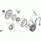 Схема вузла: Генератор для Honda VT1100 Shadow