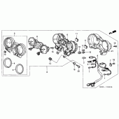 Схема вузла: Панель приладів (CB600F3 / 4) для Honda CB600F Hornet