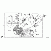 Схема вузла: Дросельна заслонка для Honda CRF250 CRF250L