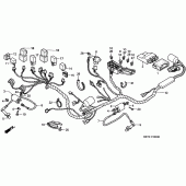 Схема вузла: Електрообладнання для Honda XL1000V Varadero