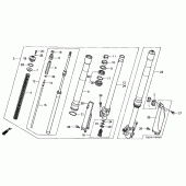 Схема вузла: Вилка передньої осі для Honda CR250