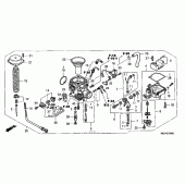 Схема вузла: Карбюратор для Honda VTX1300