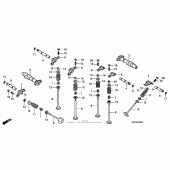 Схема вузла: Шток & Клапан для Honda VTX1300