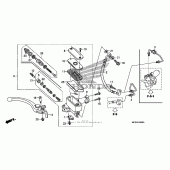 Схема вузла: Передній гальмівний циліндр для Honda ST1300 Pan-European