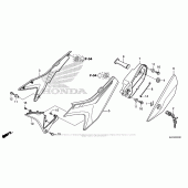 Схема вузла: Side Cover (1) для Honda CRF250