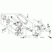 Схема узла: Выхлопная система ( 06) для Honda CRF450 CRF450R