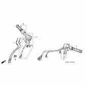 Схема вузла: Пульт управління рульовой для Honda VFR800 VFR