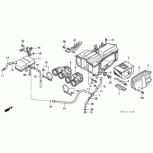 Схема узла: Воздушный фильтр (CB750F2) для Honda CB750 Seven Fifty