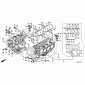 Схема узла: Блок цилиндров для Honda GL1800 Gold Wing F6B Bagger