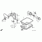 Схема узла: Масляный насос для Honda ST1100 Pan-European