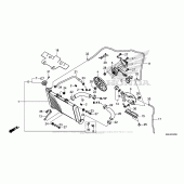 Схема вузла: Радіатор для Honda CBR650F