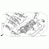 Схема вузла: Дросельна заслонка (ASSY.) (VT R1000SPY / 1) для Honda VTR1000 VTR SP-1