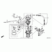 Схема вузла: Паливний насос для Honda VT1300 Fury