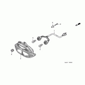 Схема вузла: Задній ліхтар (Стоп-сигнал) для Honda CBR900RR CBR919RR Fireblade