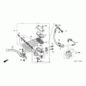 Схема узла: Передний тормозной цилиндр для Honda ST1300 Pan-European Police