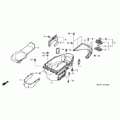 Схема узла: Luggage box для Honda FJS600 Silver Wing