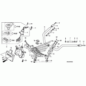 Схема вузла: Кермо для Honda CMX250 Rebel