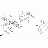 Схема узла: Боковой обтекатель для Honda GL1500 Valkyrie Interstate