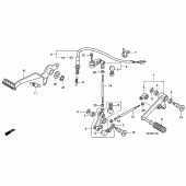 Схема вузла: Педаль (Лапка) для Honda CBF1000