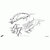 Схема вузла: Shelter для Honda CTX700