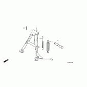 Схема узла: Подставка для Honda CBF150