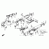 Схема узла: Выхлопная система (2) для Honda VTX1800