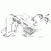 Схема узла: Radio cassette для Honda GL1500 Gold Wing Aspencade