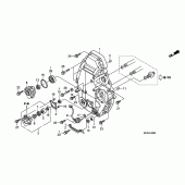 Схема вузла: Зад. crankcase cover для Honda ST1300 Pan-European