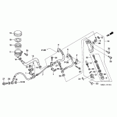 Схема вузла: Rr. гальмівний циліндр (CB1300A / SA) для Honda CB1300 Super Four