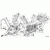 Схема вузла: Картер двигуна для Honda VTX1300