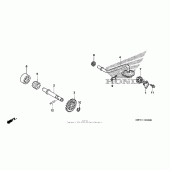 Схема вузла: Масляний насос для Honda CRF450 CRF450X