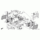 Схема вузла: Радіатор для Honda VFR800 Interceptor