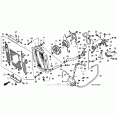 Схема узла: Радиатор ( 02- 04) для Honda VTX1800