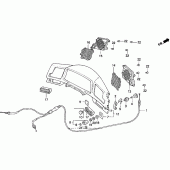 Схема узла: Приборная панель для Honda GL1500 Gold Wing Aspencade